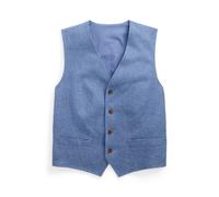 Weste aus Leinen-Baumwoll-Twill 32 Blue