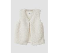 Weste aus Teddy-Plüsch mit Glitzereffekt 116 creme 2171843.0406.116