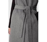Weste aus Wollmix mit Reverskragen grau 32