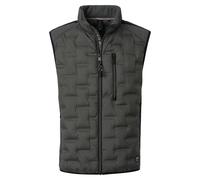 Kurzweste CASAMODA "CASAMODA Weste uni", Herren, Gr. XXL, grün (dunkelgrün), 100% Polyester, Westen (93462663-XXL) dunkelgrün