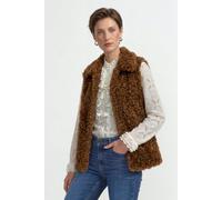 Weste in Shearling-Optik 38 hazel