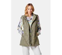 Weste mit Kapuze grün 42