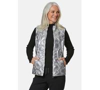 Weste mit leichtem Fantasiestepp grau 44