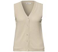 Weste mit V-Neck im Strick-Look Grau 34