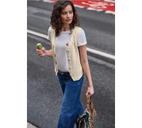 Weste mit V-Neck und Knopfleiste
