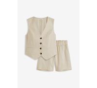 Weste und Shorts aus Leinenmix 50