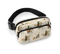 Western-Cowboy-Gürteltasche mit Pferdeaufdruck, Umhängetasche für Damen, modische Gürteltasche