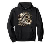 Western Cowboystiefel Hufeisen Sonnenblume Seil Cowgirl Country Pullover Hoodie
