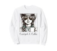 Western Cowgirl and Coffee Wild West Cowgirls Sweatshirt