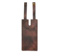 Western Geldbörse mit Druckknopfband, Mode Schlank Leder Boot Wallet Einsatz für Damen Klein Cowboy-Stil Kreditkartenhalter Braun Minimalistisch Geldbörse