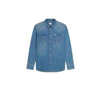 WRANGLER WESTERN Jeanshemd mid light wash 112362744 XS