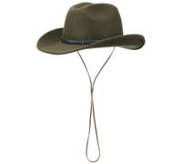 Westernhut mit Kinnband by Lipodo oliv M (56-57 cm)
