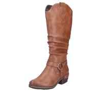 Rieker Damen 93670 Hochschaftstiefel, Braun, 37 EU