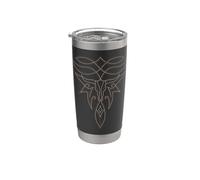 Westernstiefel Stitch Longhorn Country Rodeo Grafik Doppelwandiger Edelstahl-Thermobecher