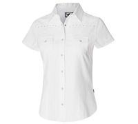 Westernwear-Shop Stars & Stripes Kurzarm Westernbluse Amelie Edition Damen Westernhemd Westernkleidung Westernshirt Westernoutfit in Westernstil (Large) Wei?