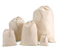 Westford Mill Baumwollbeutel mit Kordelzug 30 x 45 cm, 8 L – Medium