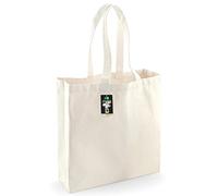 Westford Mill Einkaufstasche 623 – Fairtrade-zertifizierte Baumwolle, Natur, 39 x 42 x 13 cm