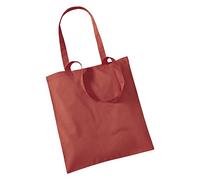 Westford Mill Einkaufstasche Bag for Life lange Henkel 38 x 42 cm Orange Rust