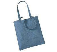 WM101 Westford Mill Bag for Life - Long Handles Airforce Blue 38 x 42 cm