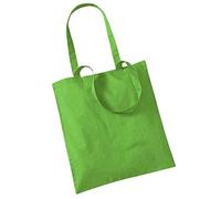 Westford Mill - Baumwoll-Tragetasche mit langen Henkeln / Apple Green, One
