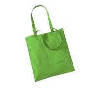 Westford Mill Baumwoll-Tragetasche mit langen Henkeln – Apple Green – One