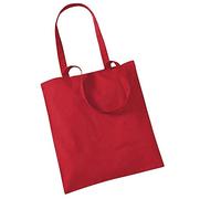 WM101 Westford Mill Bag for Life - Long Handles Classic Red 38 x 42 cm