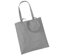 WM101 Westford Mill Bag for Life - Long Handles Pure Grey 38 x 42 cm