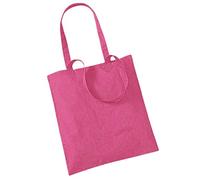 WM101 Westford Mill Einkaufstasche aus Baumwolle Raspberry Pink 38 x 42 cm