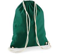 Westford Mill Baumwoll Turnbeutel Sportbeutel W110 bottle green 37 x 46 cm