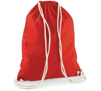 Westford Mill Baumwoll Turnbeutel Sportbeutel W110 bright red 37 x 46 cm