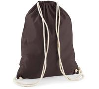 WM110 Westford Mill Cotton Gymsac Chocolate 37 x 46 cm