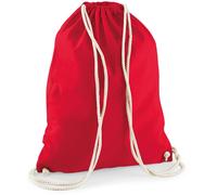 Westford Mill Baumwoll Turnbeutel Sportbeutel W110 classic red 37 x 46 cm