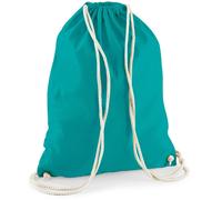 WM110 Westford Mill Cotton Gymsac Emerald 37 x 46 cm