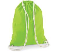 Westford Mill Baumwoll Turnbeutel Sportbeutel W110 lime green 37 x 46 cm