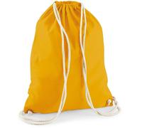 Westford Mill Baumwoll Turnbeutel Sportbeutel W110 mustard 37 x 46 cm