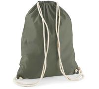 WM110 Westford Mill Cotton Gymsac Olive Green 37 x 46 cm