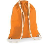 Westford Mill Baumwoll Turnbeutel Sportbeutel W110 orange 37 x 46 cm