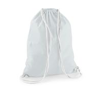 Westford Mill Baumwoll Turnbeutel Sportbeutel W110 pastel blue/white 37 x 46 cm