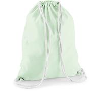 Westford Mill Turnbeutel WM110 aus Baumwolle Pastel Mint 37 x 46 cm