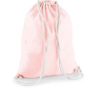 Westford Mill Baumwoll Turnbeutel Sportbeutel W110 pastel pink/white 37 x 46 cm