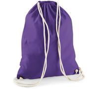 Westford Mill Baumwoll Turnbeutel Sportbeutel W110 purple 37 x 46 cm