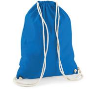 Westford Mill Baumwoll Turnbeutel Sportbeutel W110 sapphire blue 37 x 46 cm