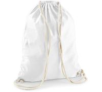 WM110 Westford Mill Turnbeutel aus Baumwolle White 37 x 46 cm