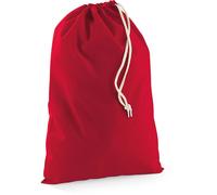 Westford Mill Baumwoll Utensilien Beutel Sportbeutel W115 classic red S (25 x 30 cm)