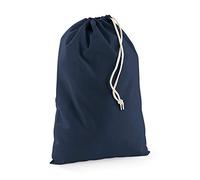 Westford Mill Baumwoll-Schuhbeutel W115 Navy L (40x50 cm)