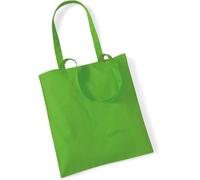 Westford Mill Baumwoll-Tragetasche mit langen Henkeln – Apple Green – One