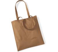 Westford Mill Baumwolltasche 'Bag for Life' Einkaufstasche W101 caramel 38 x 42 cm