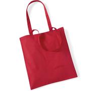 WM101 Westford Mill Bag for Life - Long Handles Classic Red 38 x 42 cm