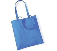 WM101 Westford Mill Einkaufstasche aus Baumwolle Cornflower Blue 38 x 42 cm