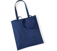 WM101 Westford Mill Einkaufstasche aus Baumwolle French Navy 38 x 42 cm